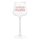 Stemmed Wine Glass - Santa's Helper 15 oz - #confetti-gift-and-party #-Creative Brands