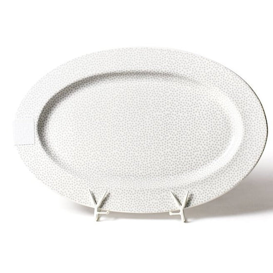 Stone Small Dot Big Entertaining Oval Platter - #confetti-gift-and-party #-Happy Everything