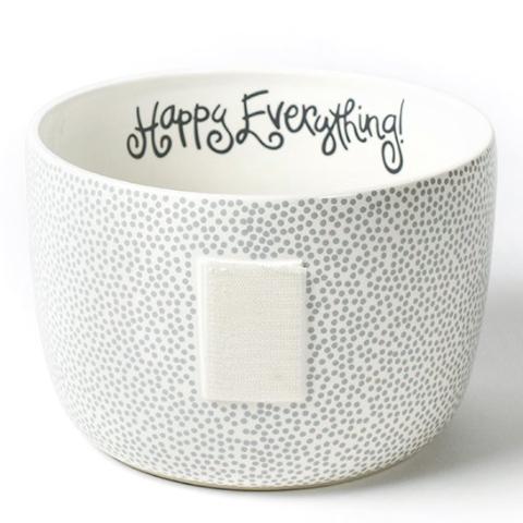 Stone Small Dot Happy Everything Big Bowl - #confetti-gift-and-party #-Happy Everything