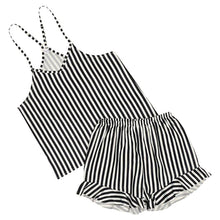  Striped Cami + Ruffled Shorts PJ sets - #confetti-gift-and-party #-Bella il Fiore