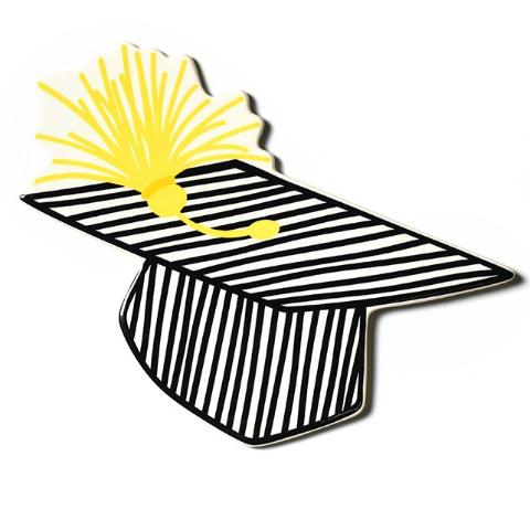 Striped Graduation Cap Mini Attachment - #confetti-gift-and-party #-Happy Everything
