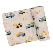  Swaddle Blanket - Construction Trucks - #confetti-gift-and-party #-Angel Dear