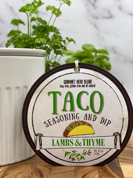 Taco Dip and Seasoning - #confetti-gift-and-party #-Lambs & Thyme