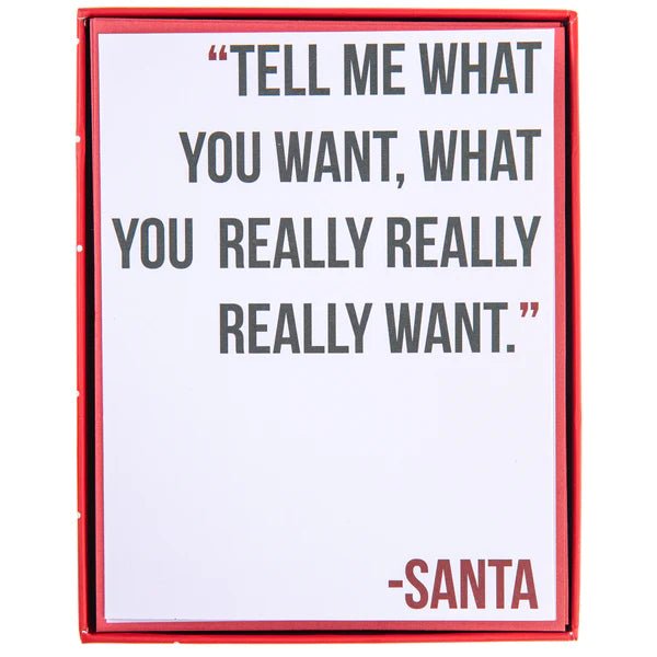 "Tell Me What You Want" Boxed Greeting Cards by Graphique at Confetti Gift and Party