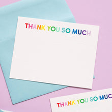  Thank you so much rainbow boxed note - #confetti-gift-and-party #-Joy Creative Shop