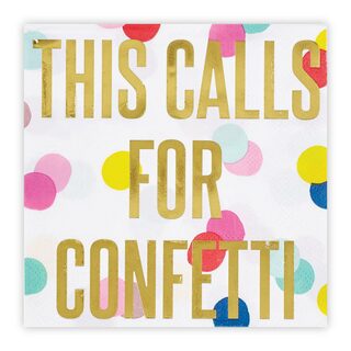 This Calls For Confetti Birthday Napkins - #confetti-gift-and-party #-Slant