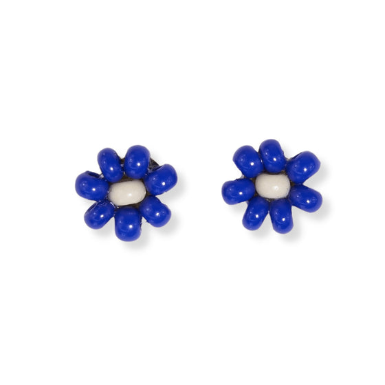 Tina Two Color Beaded Post - Lapis - #confetti-gift-and-party #-Ink + Alloy