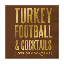  Turkey Football And Cocktails Napkins - Confetti Interiors-slant