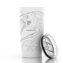  Tuscaloosa AL Map 20 oz White Insulated Pint Tumbler - #confetti-gift-and-party #-Well Told