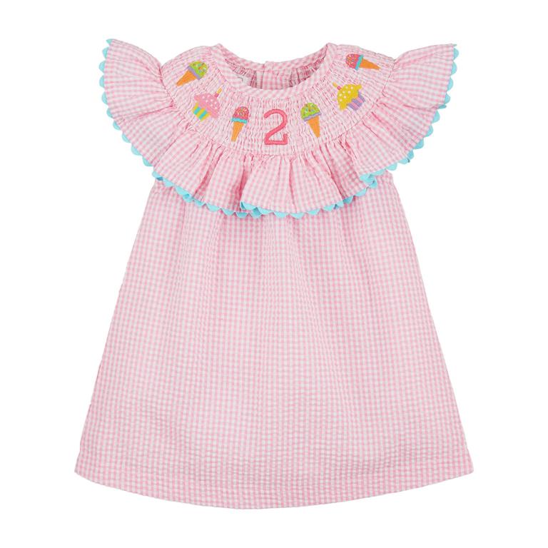 "Two" Smocked Dress - #confetti-gift-and-party #-Mud Pie