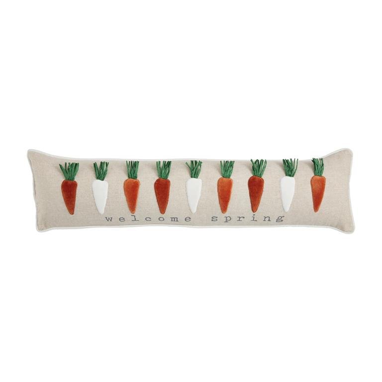 Velvet Carrot Applique Pillow - #confetti-gift-and-party #-Mud Pie