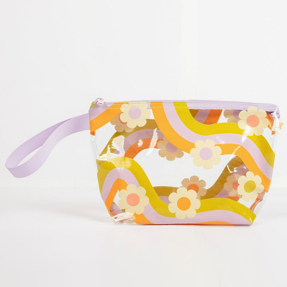 Wavy Daisy Let's Go Pouch (Spring, Summer, Beach) Talking Out of TurnConfetti Interiors