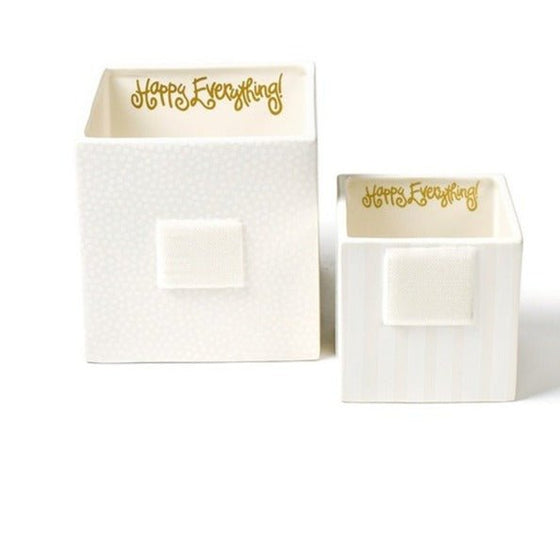White Small Dot Medium Mini Nesting Cube - #confetti-gift-and-party #-Happy Everything