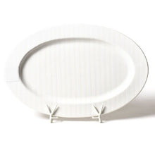  White Stripe Big Entertaining Oval Platter - Confetti Interiors-Happy Everything