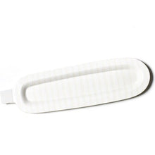  White Stripe Mini Skinny Oval Entertaining Tray - Confetti Interiors-Happy Everything