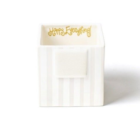 White Stripe Small Mini Nesting Cube - Confetti Interiors-Happy Everything