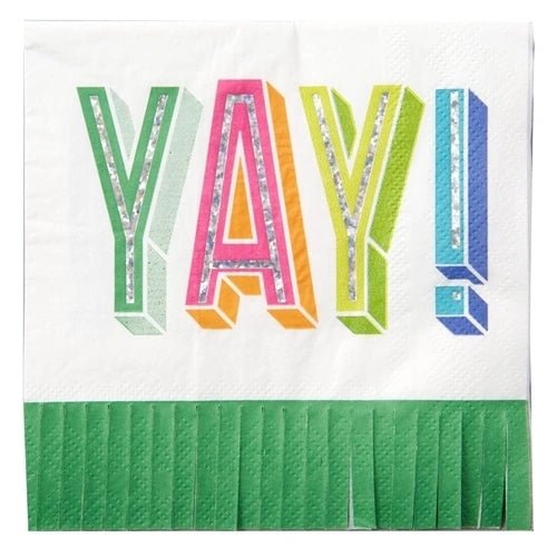 Yay! Napkin - #confetti-gift-and-party #-CR Gibson