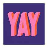 YAY Purple Napkins - #confetti-gift-and-party #-Slant