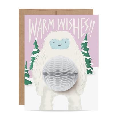 Yeti Pop-up Card - #confetti-gift-and-party #-Inklings Paperie